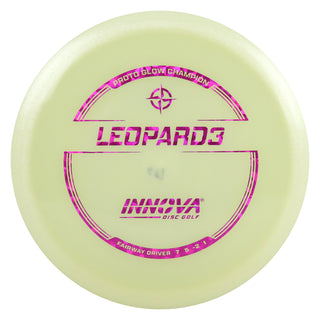 Innova Disc Golf Proto Glow Champion Leopard3 Fairway Driver 7/5/-2/1 Glow/Magenta Shatter 171 grams