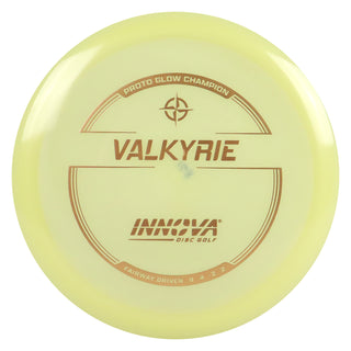 Innova Disc Golf Proto Glow Champion Valkyrie Fairway Driver 9/4/-2/2 Glow/Bronze 168 grams