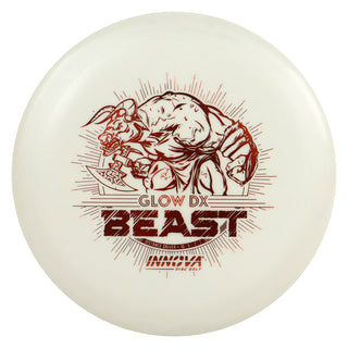 Innova Disc Golf DX Glow Beast Distance Driver 10/5/-2/2 White/Orange 170 grams