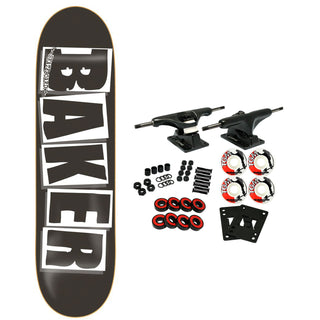Baker Skateboard Complete Brand Logo Black/White 8.125"