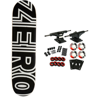 Zero Skateboard Complete Bold Logo Black 8.5"