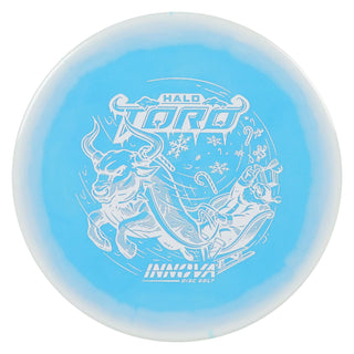 Innova Disc Golf Halo Star Holiday 2024 Toro Midrange Disc 4/2/1/3 White Blue/White 170 grams