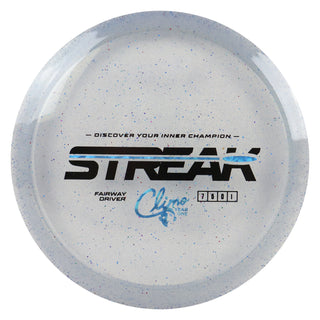 Climo Disc Golf Victory Line Sparkle Year 1 Streak Fairway Driver 7/5/0/1 Blue/Blue Shatter 174 grams
