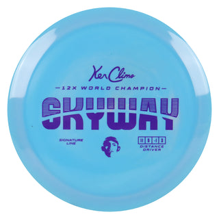 Climo Disc Golf Signature Line Skyway Distance Driver 11/5/-1/3 Blue/Purple 171 grams
