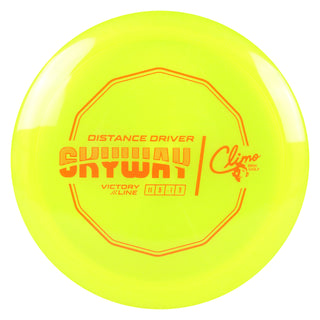 Climo Disc Golf Victory Line Skyway Distance Driver 11/5/-1/3 Yellow/Orange 173 grams