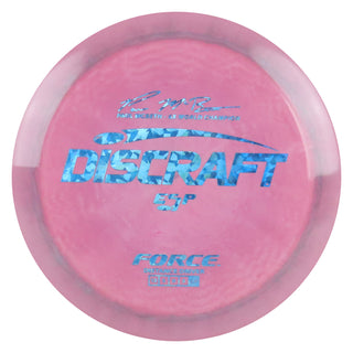 Discraft Disc Golf Paul McBeth ESP Force Distance Driver 12/5/0/3 Light Pink/Blue Shatter 173-174g
