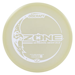 Discraft Disc Golf Seasonal Mega-Glo Zone Putter 4/3/0/3 White 173-174g