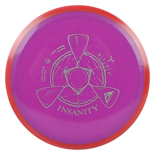 Axiom Disc Golf Neutron Insanity Distance Driver 9/5/-2/1.5 Purple/Red 165 grams