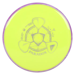 Axiom Disc Golf Neutron Paradox Midrange Driver 5/4/-4/0 Yellow/Purple White 176 grams