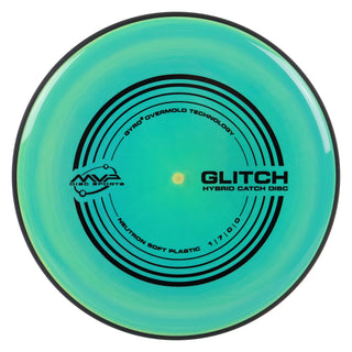 MVP Disc Golf Neutron Glitch Soft Putter Hybrid Catch Green Yellow 151 grams