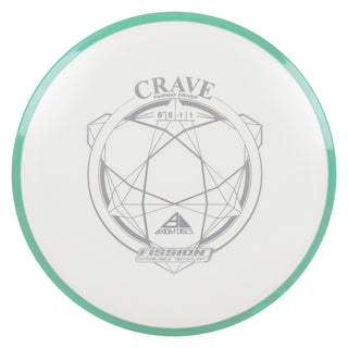 Axiom Disc Golf Fission Crave Fairway Driver 6.5/5/-1/1 White/Teal 146 grams
