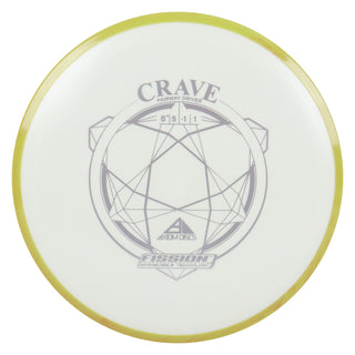 Axiom Disc Golf Fission Crave Fairway Driver 6.5/5/-1/1 White/Yellow Orange 161 grams