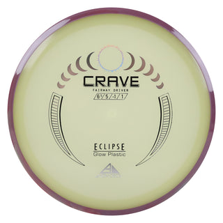 Axiom Disc Golf Eclipse Crave Fairway Driver 6.5/5/-1/1 Glow/Plum Blend 170 grams