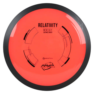 MVP Disc Golf Neutron Relativity Distance Driver 14.5/5.5/-3/1.5 Bright Red 174 grams