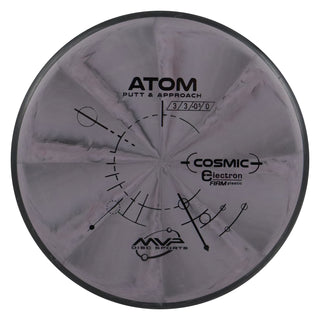MVP Disc Golf Cosmic Electron Atom Firm Putter 3/3/0/1 Charcoal 173 grams