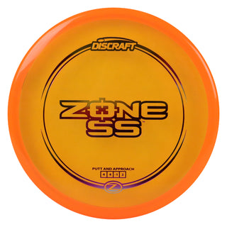 Discraft Disc Golf Z Line Zone SS Putter 4/4/-1/2 Orange/Purple Metallic 173-174g