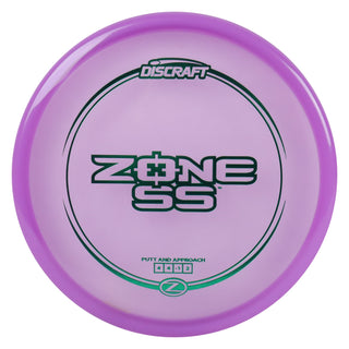 Discraft Disc Golf Z Line Zone SS Putter 4/4/-1/2 Purple/Green 170-172g
