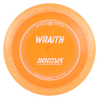 Innova Disc Golf Champion Blizzard Wraith Distance Driver 11/5/-1/3 Orange/White 147 grams