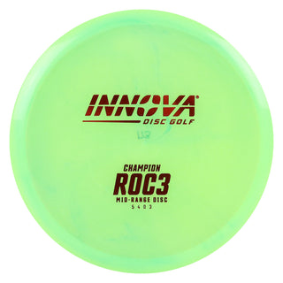 Innova Disc Golf Champion Roc3 Midrange Disc 5/4/0/3 Pastel Green/Red 173 grams
