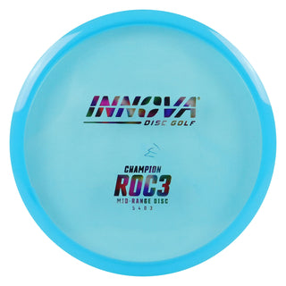 Innova Disc Golf Champion Roc3 Midrange Disc 5/4/0/3 Blue/Wonder 177 grams