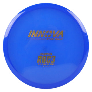 Innova Disc Golf Champion Roc3 Midrange Disc 5/4/0/3 Royal Blue/Gold 180 grams