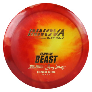 Innova Disc Golf Champion I-Dye Beast Distance Driver 10/5/-2/2 Red Yellow/Gold 168 grams