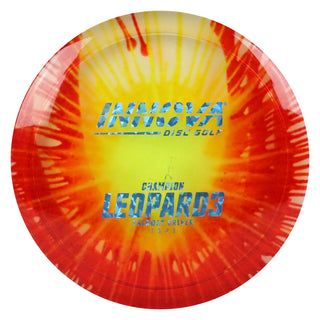 Innova Disc Golf Champion I-Dye Leopard3 Fairway Driver 7/5/-2/1 Yellow Splat/Blue Shatter 173 grams