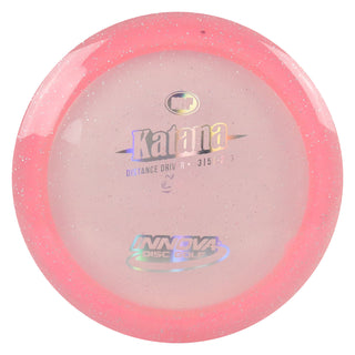 Innova Disc Golf Champion Metal Flake Katana Distance Driver 13/5/-3/3 Pink/Gold Holo 167 grams