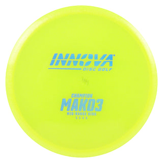 Innova Disc Golf Champion Mako3 Midrange Disc 5/5/0/0 Yellow/Blue Holo 141 grams
