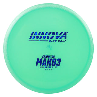 Innova Disc Golf Champion Mako3 Midrange Disc 5/5/0/0 Mint/Navy Shatter 148 grams