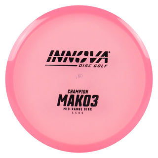 Innova Disc Golf Champion Mako3 Midrange Disc 5/5/0/0 Pink/Black 180 grams