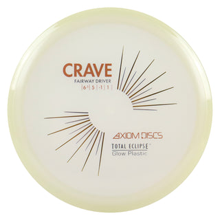 Axiom Disc Golf Total Eclipse Glow Crave Fairway Driver 6.5/5/-1/1 Purple Glow Plate/Aqua Glow Rim 166 grams