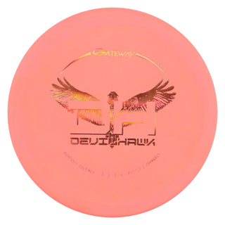 Gateway Disc Golf Suregrip Devilhawk Putting Disc 3/3/0/4 Orange/Bronze 175 grams