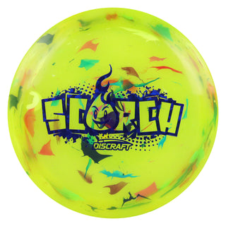 Discraft Disc Golf Jawbreaker Light Weight Scorch Distance Driver 11/6/-2/2 Yellow/Navy Shatter 118g