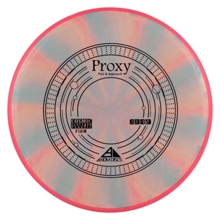 Axiom Disc Golf Cosmic Electron Proxy Firm Putter 3/3/-1/0.5 Orange Slate/Red 171 grams