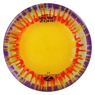 Discraft Disc Golf Z Line Fly Dye Zone Putter 4/3/0/3 Red Splat/Purple 167-169g