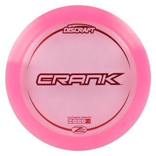 Discraft Disc Golf Z Lite Crank Distance Driver 13/5/-2/2 Pink/Red Weave 155-159g