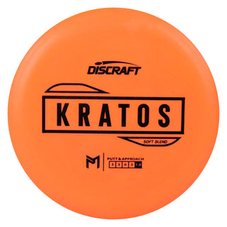 Discraft Disc Golf Paul McBeth Putter Line Soft Kratos Putter 3/3/0/3 Orange/Black 167-169g