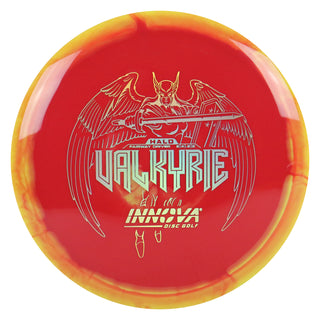 Innova Disc Golf Halo Star Valkyrie Fairway Driver 9/4/-2/2 Yellow Red/Gold Holo 168 grams