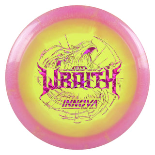 Innova Disc Golf Halo Star Wraith Distance Driver 11/5/-1/3 Dark Pink Yellow/Magenta Shatter 144 grams