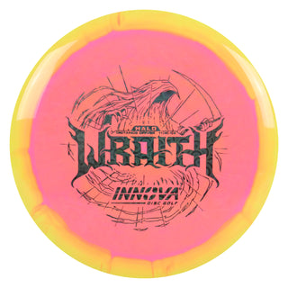Innova Disc Golf Halo Star Wraith Distance Driver 11/5/-1/3 Yellow Pink/Black Prisms 170 grams