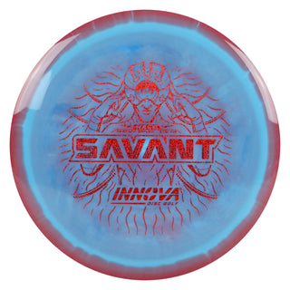 Innova Disc Golf Halo Star Savant Fairway Driver 9/5/-1/2 Red Storm Blue/Red Shimmer 167 grams