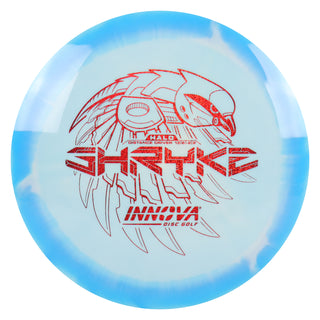 Innova Disc Golf Halo Star Shryke Distance Driver 13/6/-2/2 Blue White/Red Shimmer 173 grams
