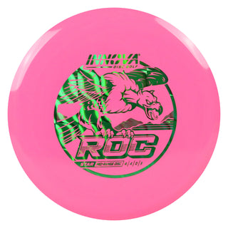 Innova Disc Golf Star Rancho Roc Midrange Disc 4/4/0/3 Pink/Green Prisms Wave 176 grams