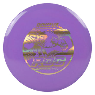 Innova Disc Golf Star Rancho Roc Midrange Disc 4/4/0/3 Purple/Gold Holo 180 grams
