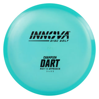 Innova Disc Golf Champion Dart Putter 3/4/0/0 Aqua/Black 173 grams