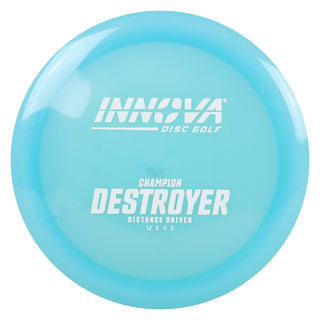 Innova Disc Golf Champion Destroyer Distance Driver 12/5/-1/3 Light Blue/White 167 grams