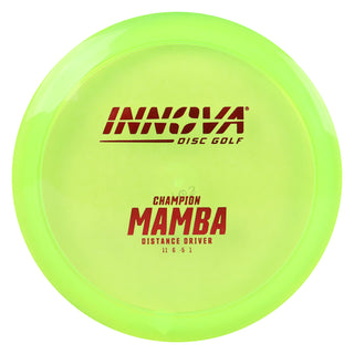 Innova Disc Golf Champion Mamba Distance Driver 11/6/-5/1 Neon Green/Red 165 grams