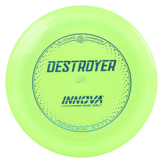 Innova Disc Golf Champion Blizzard Destroyer Driver 12/5/-1/3 DayGlo/Blue 156 grams