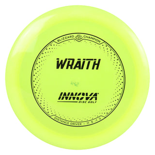 Innova Disc Golf Champion Blizzard Wraith Distance Driver 11/5/-1/3 Yellow/Black 145 grams